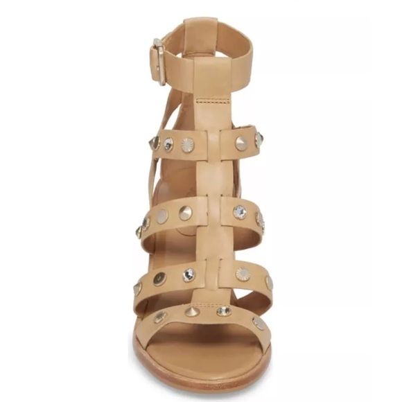 UGG MACAYLA STUDDED BLING LEATHER GLADIATOR HEEL - Picture 4 of 6